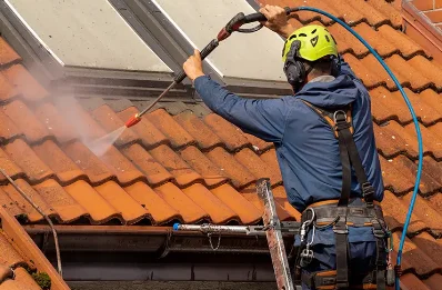 Démoussage et hydrofuge de toiture à Entrevernes